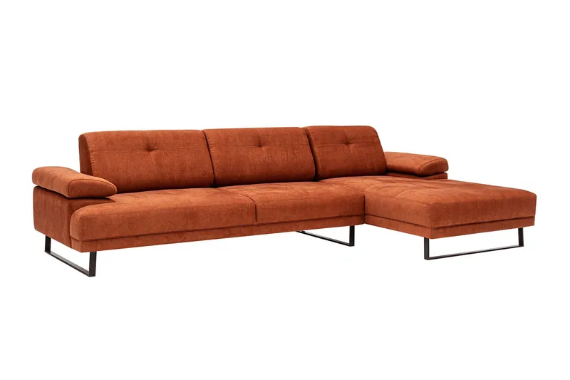 Kitimat Divansofa 3-seters - Oransje - Møbler - Sofaer - Sofaer med sjeselong - 3 seters sofa med divan