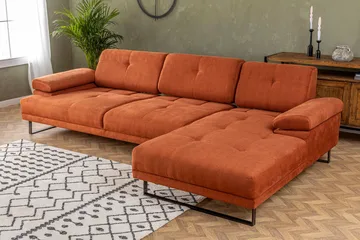 Kitimat Divansofa 3-seters - Oransje - Møbler - Sofaer - Sofaer med sjeselong - 3 seters sofa med divan