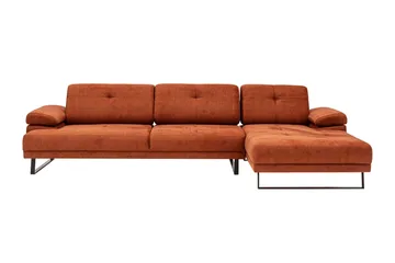 Kitimat Divansofa 3-seters - Oransje - Møbler - Sofaer - Sofaer med sjeselong - 3 seters sofa med divan