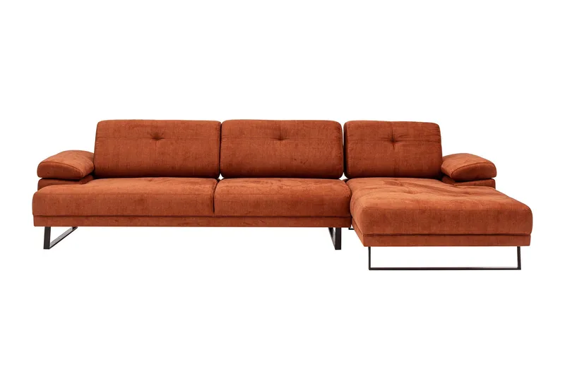 Kitimat Divansofa 3-seters - Oransje - Møbler - Sofaer - Sofaer med sjeselong - 3 seters sofa med divan