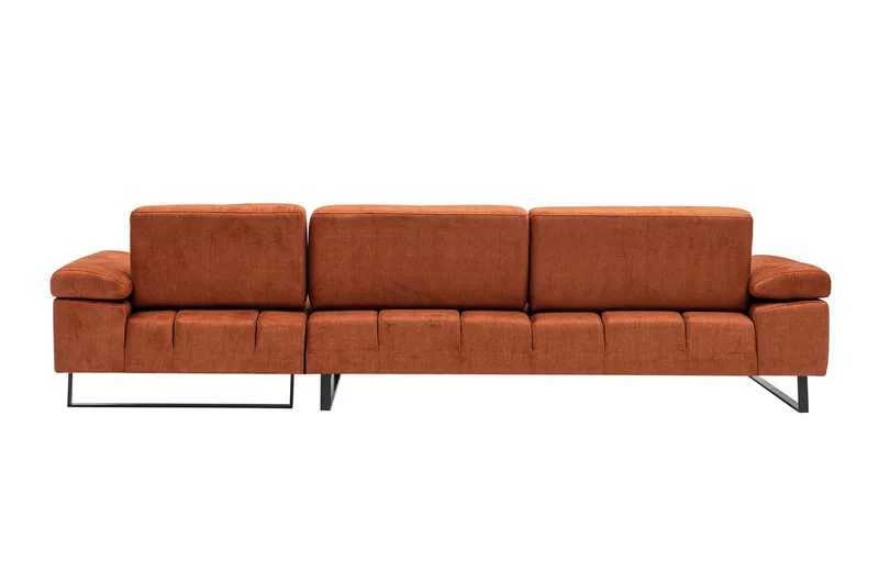 Kitimat Divansofa 3-seters - Oransje - Møbler - Sofaer - Sofaer med sjeselong - 3 seters sofa med divan