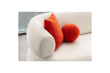 Kollumber Sofa med divan 3-seter - Hvit - Møbler - Sofaer - Sofaer med sjeselong - 3 seters sofa med divan