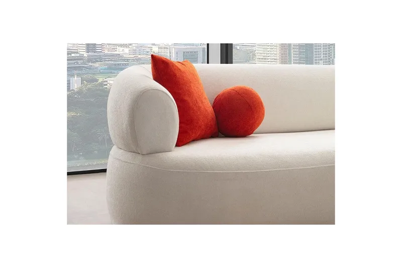 Kollumber Sofa med divan 3-seter - Hvit - Møbler - Sofaer - Sofaer med sjeselong - 3 seters sofa med divan