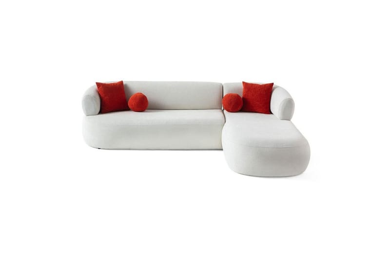 Kollumber Sofa med divan 3-seter, Hvit
