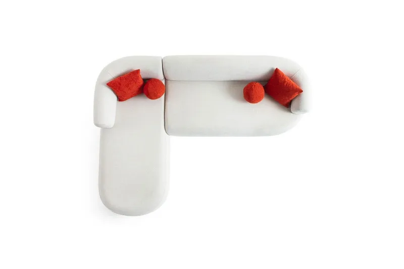 Kollumber Sofa med divan 3-seter - Hvit - Møbler - Sofaer - Sofaer med sjeselong - 3 seters sofa med divan