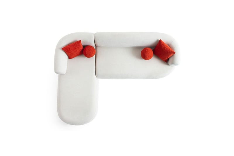 Kollumber Sofa med divan 3-seter - Hvit - Møbler - Sofaer - Sofaer med sjeselong - 3 seters sofa med divan