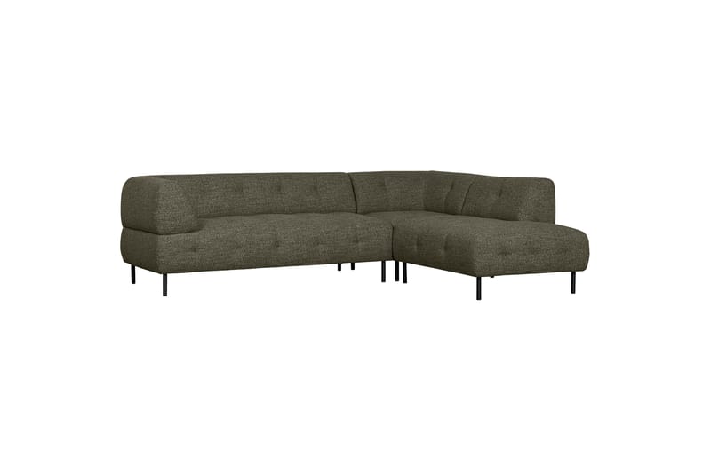 Sofa med sjeselong Kuusirant 3-seter - Grønnmelange - 3 seters sofa med divan - Sofaer med sjeselong