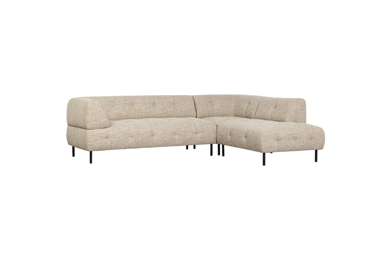 Sofa med sjeselong Kuusirant 3-seter - Naturmelange - 3 seters sofa med divan - Sofaer med sjeselong