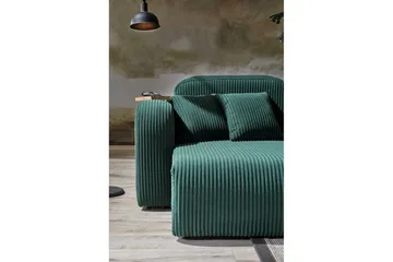 Kyrel Sofa med Divan 4-sits - Grønn - Møbler - Sofaer - Sofaer med sjeselong - 4 seters sofa med divan