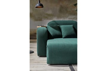 Kyrel Sofa med Divan 4-sits - Grønn - Møbler - Sofaer - Sofaer med sjeselong - 4 seters sofa med divan