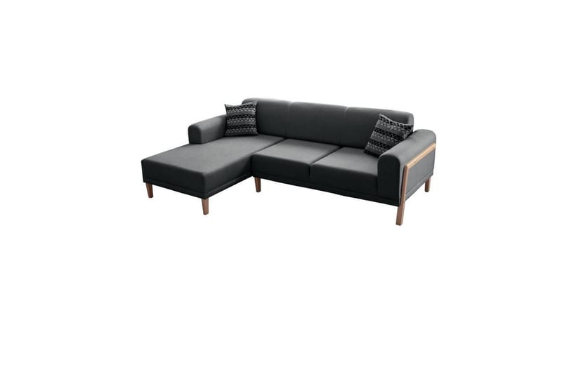 Latrona Sofa med divan 3-seter, Antrasitt