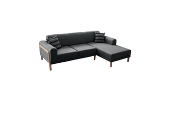 Latrona Sofa med divan 3-seter - Antrasitt - Møbler - Sofaer - Sofaer med sjeselong - 3 seters sofa med divan