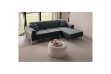 Latrona Sofa med divan 3-seter - Antrasitt - Møbler - Sofaer - Sofaer med sjeselong - 3 seters sofa med divan