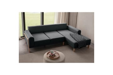 Latrona Sofa med divan 3-seter - Antrasitt - Møbler - Sofaer - Sofaer med sjeselong - 3 seters sofa med divan
