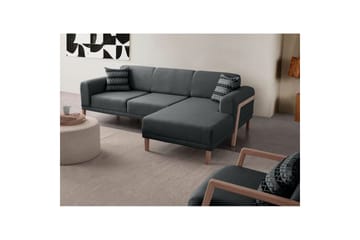 Latrona Sofa med divan 3-seter - Antrasitt - Møbler - Sofaer - Sofaer med sjeselong - 3 seters sofa med divan