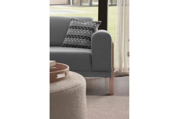 Latrona Sofa med divan 3-seter - Grå - Møbler - Sofaer - Sofaer med sjeselong - 3 seters sofa med divan