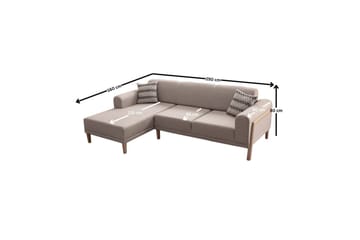 Latrona Sofa med divan 3-seter - Kremhvit - Møbler - Sofaer - Sofaer med sjeselong - 3 seters sofa med divan