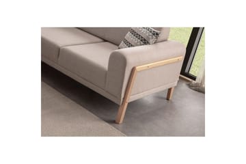 Latrona Sofa med divan 3-seter - Kremhvit - Møbler - Sofaer - Sofaer med sjeselong - 3 seters sofa med divan