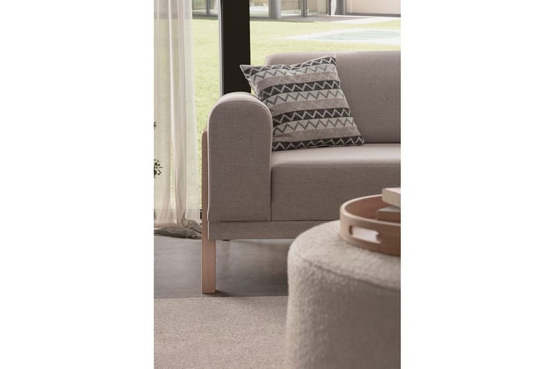 Latrona Sofa med divan 3-seter - Kremhvit - Møbler - Sofaer - Sofaer med sjeselong - 3 seters sofa med divan