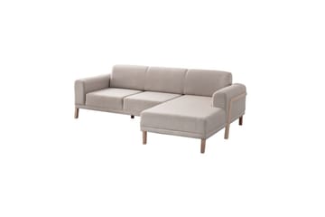 Latrona Sofa med divan 3-seter - Kremhvit - Møbler - Sofaer - Sofaer med sjeselong - 3 seters sofa med divan