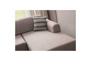 Latrona Sofa med divan 3-seter - Kremhvit - Møbler - Sofaer - Sofaer med sjeselong - 3 seters sofa med divan