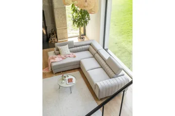 Laurece Sjeselongsofa Venstre - Beige - Møbler - Sofaer - Fløyelssofaer