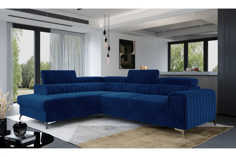 Laurece Sjeselongsofa Venstre, Blå