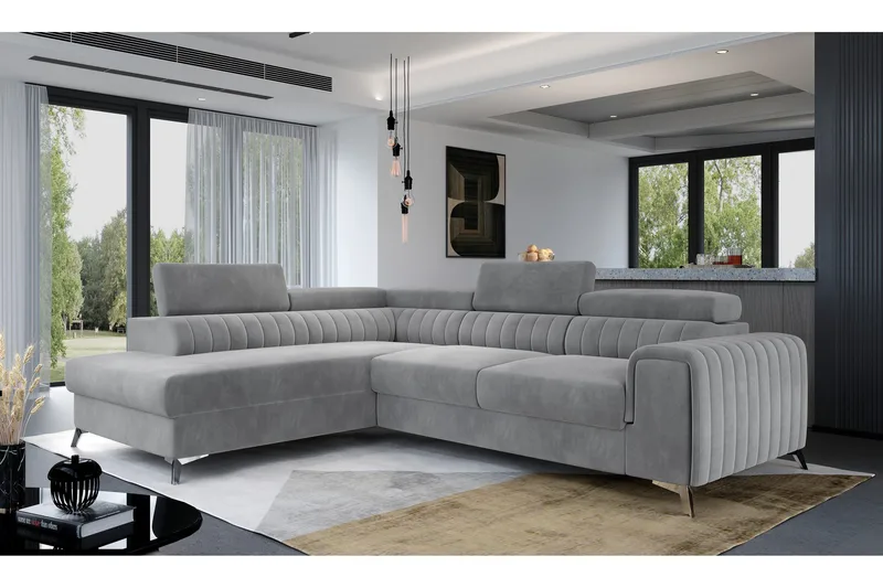Laurece Sjeselongsofa Venstre, Grå