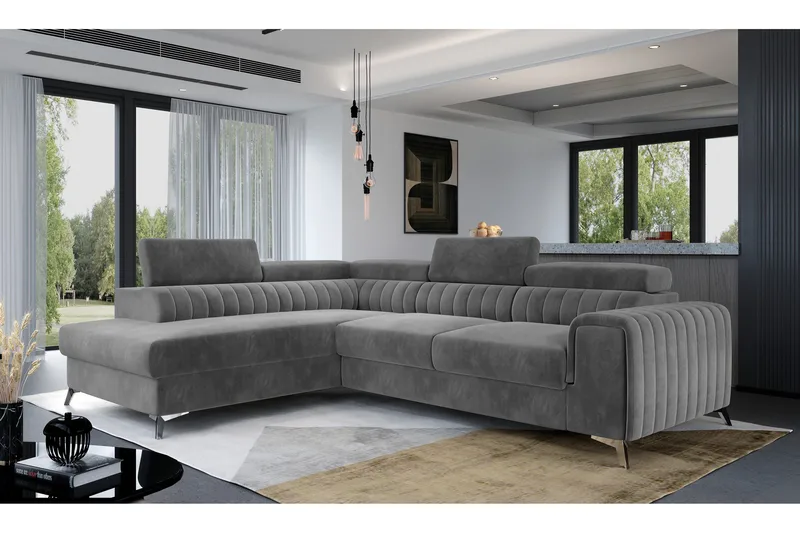 Laurece Sjeselongsofa Venstre, Grå