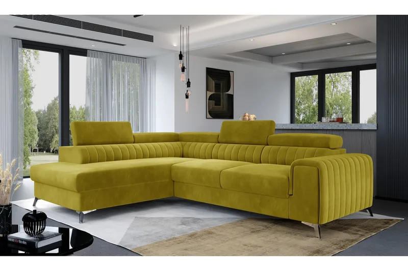 Laurece Sjeselongsofa Venstre, Gul