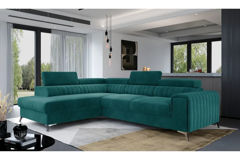 Laurece Sjeselongsofa Venstre, Turkis