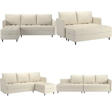 Lindhus Sofa med Divan 3-seter - Grå - Møbler - Sofaer - Sofaer med sjeselong - 3 seters sofa med divan