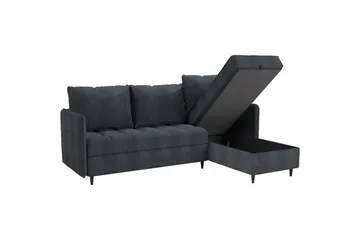 Lindhus Sofa med Divan 3-seter - Grå - Møbler - Sofaer - Sofaer med sjeselong - 3 seters sofa med divan