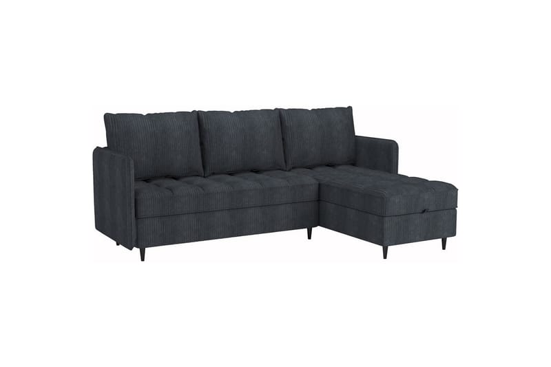Lindhus Sofa med Divan 3-seter - Grå - Møbler - Sofaer - Sofaer med sjeselong - 3 seters sofa med divan