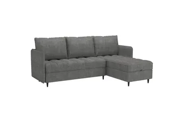Lindhus Sofa med Divan 3-seter - Grå - Møbler - Sofaer - Sofaer med sjeselong - 3 seters sofa med divan