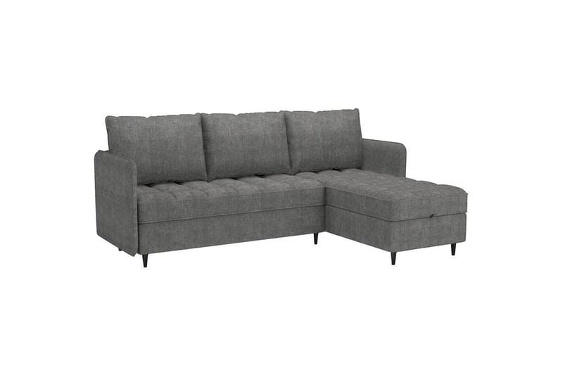 Lindhus Sofa med Divan 3-seter - Grå - Møbler - Sofaer - Sofaer med sjeselong - 3 seters sofa med divan