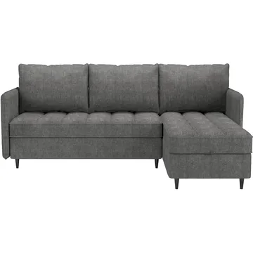 Lindhus Sofa med Divan 3-seter - Grå - Møbler - Sofaer - Sofaer med sjeselong - 3 seters sofa med divan