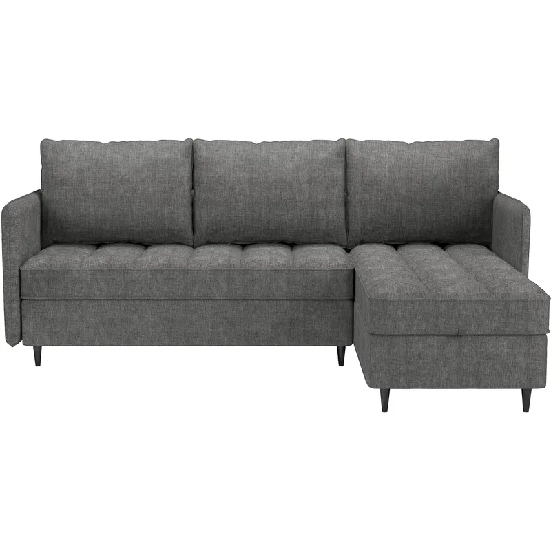 Lindhus Sofa med Divan 3-seter - Grå - Møbler - Sofaer - Sofaer med sjeselong - 3 seters sofa med divan
