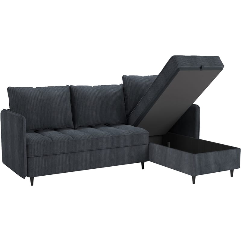 Lindhus Sofa med Divan 3-seter - Grå - Møbler - Sofaer - Sofaer med sjeselong - 3 seters sofa med divan
