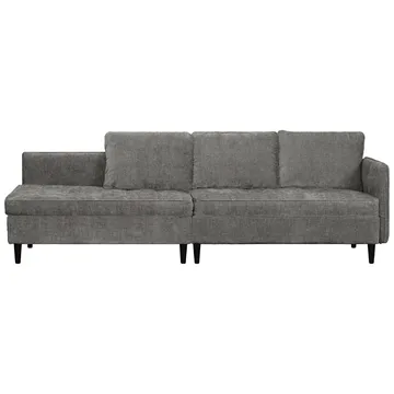 Lindhus Sofa med Divan 3-seter - Grå - Møbler - Sofaer - Sofaer med sjeselong - 3 seters sofa med divan