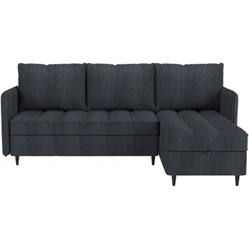 Lindhus Sofa med Divan 3-seter - Grå - Møbler - Sofaer - Sofaer med sjeselong - 3 seters sofa med divan
