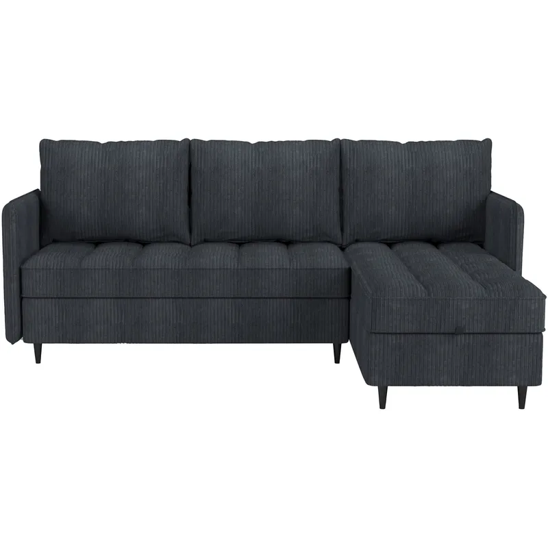 Lindhus Sofa med Divan 3-seter - Grå - Møbler - Sofaer - Sofaer med sjeselong - 3 seters sofa med divan