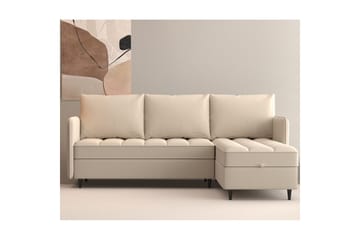 Lindhus Sofa med Divan 3-seter - Hvit - Møbler - Sofaer - Sofaer med sjeselong - 3 seters sofa med divan