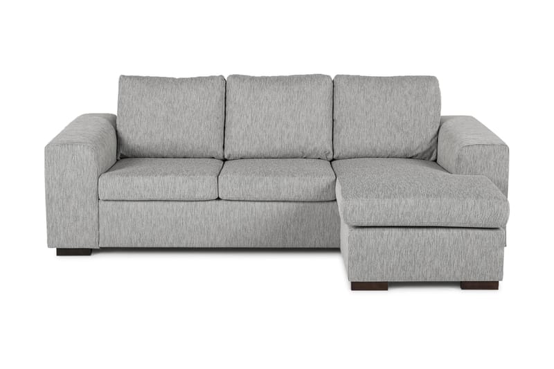 Link 3-seters Vendbar L-formet Divansofa i Stoff - Lys grå - Møbler - Sofaer - Sofaer med sjeselong - 3 seters sofa med divan