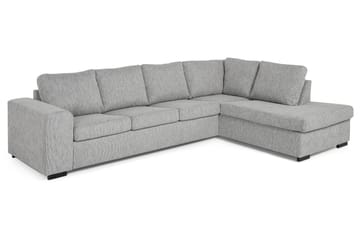 Link 4-seters Høyrevendt L-formet Large Sjeselongsofa i Stoff - Lys grå - Møbler - Sofaer - Sofaer med sjeselong - 4 seters sofa med divan