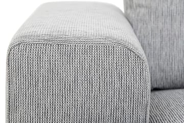 Link 4-seters Høyrevendt L-formet Large Sjeselongsofa i Stoff - Lys grå - Møbler - Sofaer - Sofaer med sjeselong - 4 seters sofa med divan