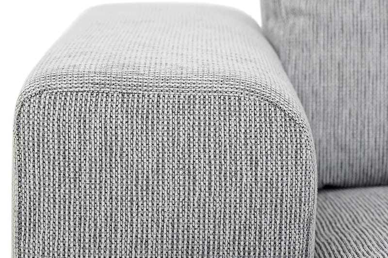 Link 4-seters Høyrevendt L-formet Large Sjeselongsofa i Stoff - Lys grå - Møbler - Sofaer - Sofaer med sjeselong - 4 seters sofa med divan