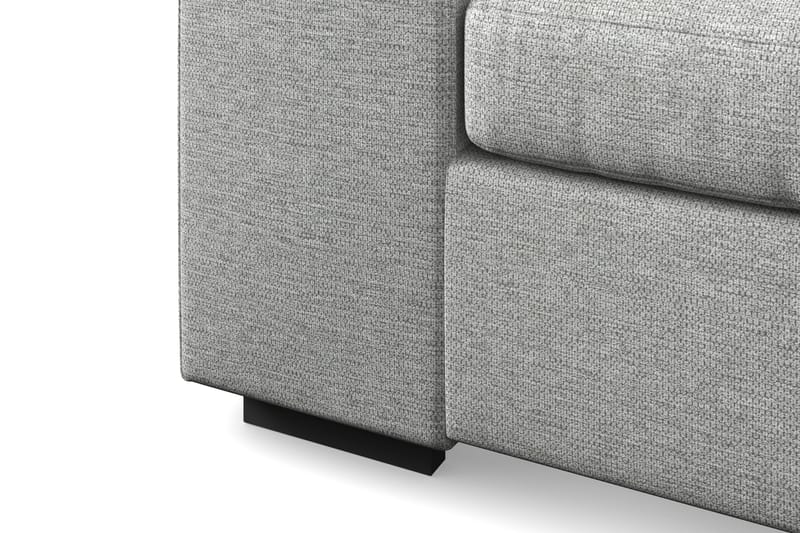 Link 4-seters Høyrevendt L-formet Large Sjeselongsofa i Stoff - Lys grå - Møbler - Sofaer - Sofaer med sjeselong - 4 seters sofa med divan