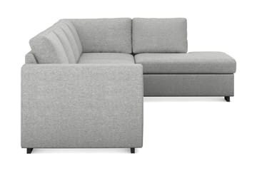 Link 4-seters Høyrevendt L-formet Large Sjeselongsofa i Stoff - Lys grå - Møbler - Sofaer - Sofaer med sjeselong - 4 seters sofa med divan