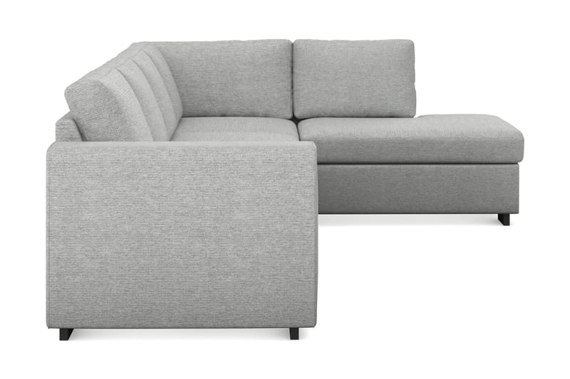 Link 4-seters Høyrevendt L-formet Large Sjeselongsofa i Stoff - Lys grå - Møbler - Sofaer - Sofaer med sjeselong - 4 seters sofa med divan